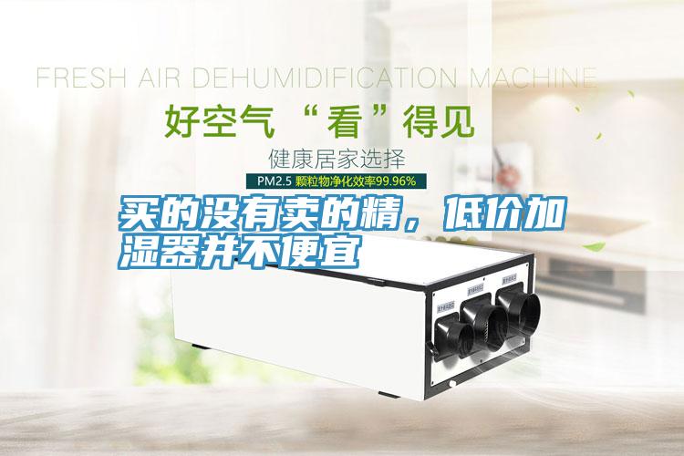 買的沒有賣的精，低價加濕器並不便宜