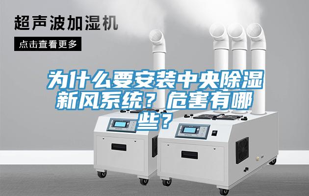 為什麽要安裝中央除濕新風係統？危害有哪些？
