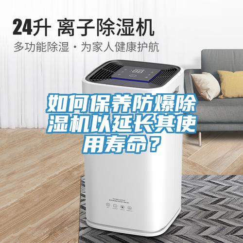 如何保養防爆91看片网站以延長其使用壽命？
