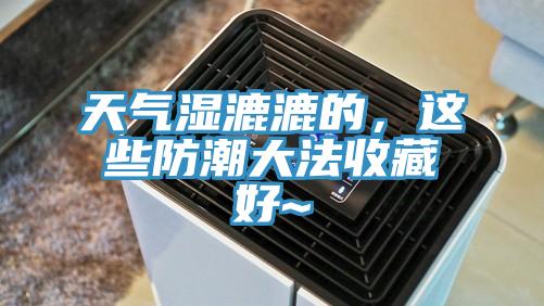 天氣濕漉漉的，這些防潮大法收藏好~