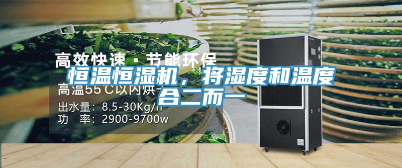 恒溫恒濕機，將濕度和溫度合二而一