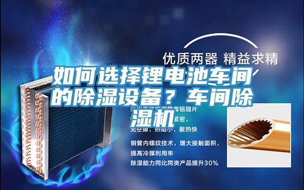 如何選擇鋰電池車間的除濕設備？車間91看片网站