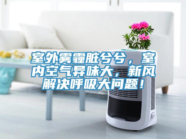 室外霧霾髒兮兮，室內空氣異味大，新風解決呼吸大問題！