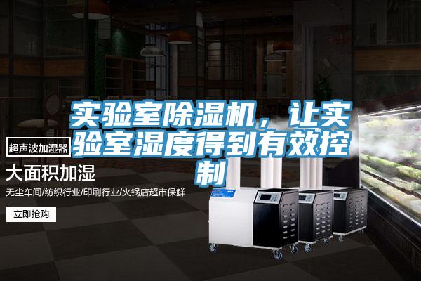 實驗室91看片网站，讓實驗室濕度得到有效控製