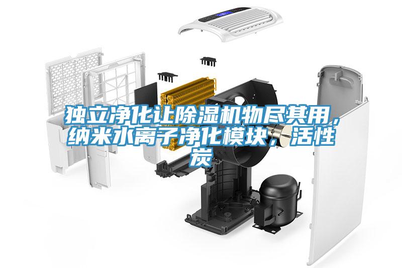 獨立淨化讓91看片网站物盡其用，納米水離子淨化模塊，活性炭