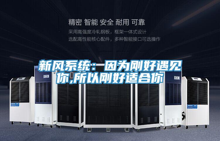新風係統：因為剛好遇見你,所以剛好適合你