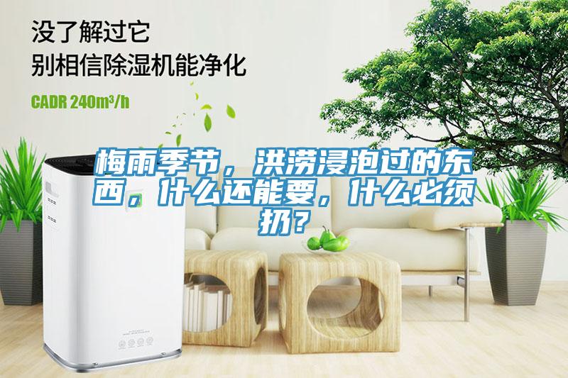梅雨季節，洪澇浸泡過的東西，什麽還能要，什麽必須扔？