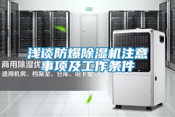 淺談防爆91看片网站注意事項及工作條件