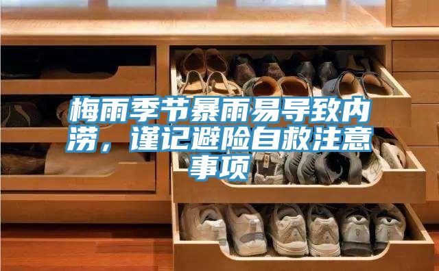 梅雨季節暴雨易導致內澇，謹記避險自救注意事項