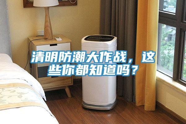 清明防潮大作戰，這些你都知道嗎？