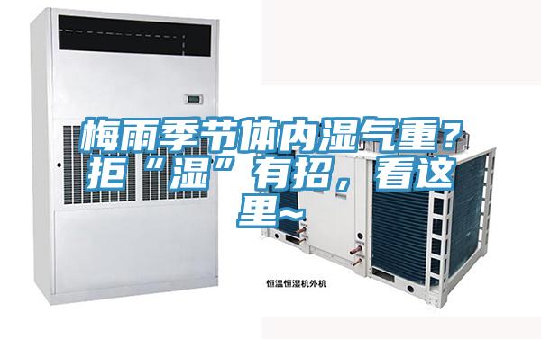 梅雨季節體內濕氣重？拒“濕”有招，看這裏~