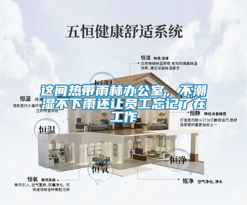 這間熱帶雨林辦公室，不潮濕不下雨還讓員工忘記了在工作