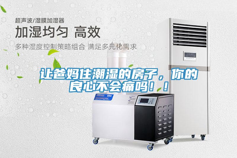 讓爸媽住潮濕的房子，你的良心不會痛嗎！！