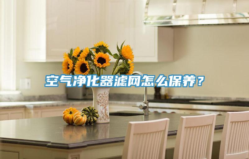 空氣淨化器濾網怎麽保養？