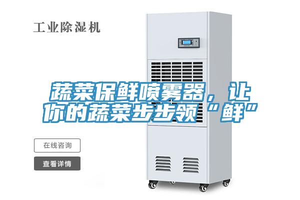 蔬菜保鮮噴霧器，讓你的蔬菜步步領“鮮”