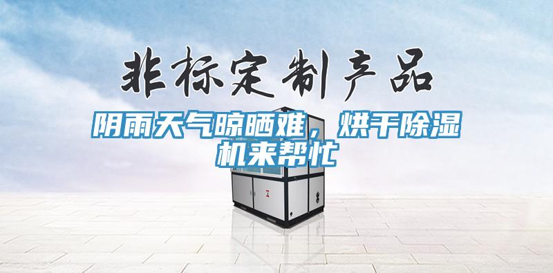 陰雨天氣晾曬難，烘幹91看片网站來幫忙