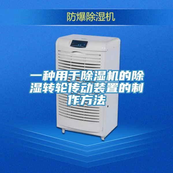 一種用於91看片网站的除濕轉輪傳動裝置的製作方法