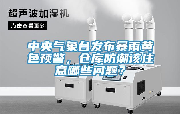 中央氣象台發布暴雨黃色預警，倉庫防潮該注意哪些問題？