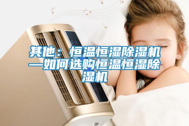 其他：恒溫恒濕91看片网站—如何選購恒溫恒濕91看片网站