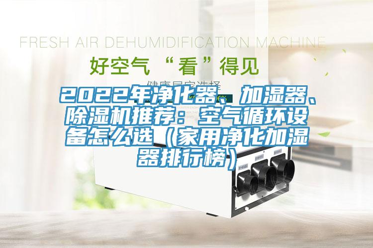 2022年淨化器、加濕器、91看片网站推薦：空氣循環設備怎麽選（家用淨化加濕器排行榜）