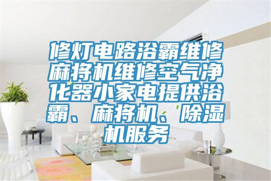 修燈電路浴霸維修麻將機維修空氣淨化器小家電提供浴霸、麻將機、91看片网站服務