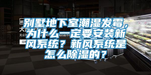 別墅地下室潮濕發黴，為什麽一定要安裝新風係統？新風係統是怎麽除濕的？