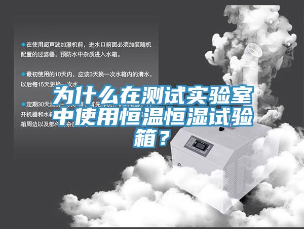 為什麽在測試實驗室中使用恒溫恒濕試驗箱？