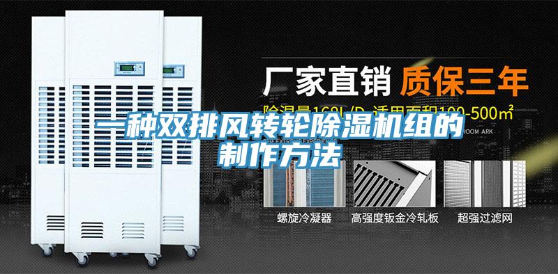 一種雙排風轉輪91看片网站組的製作方法