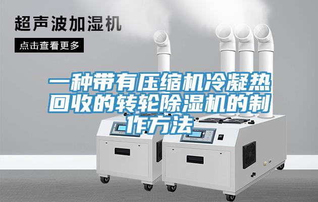 一種帶有壓縮機冷凝熱回收的轉輪91看片网站的製作方法