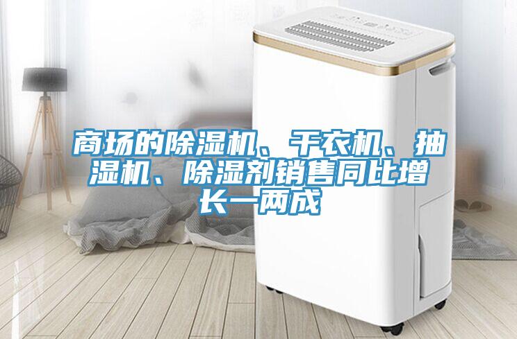 商場的91看片网站、幹衣機、抽濕機、除濕劑銷售同比增長一兩成
