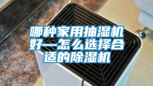 哪種家用抽濕機好—怎麽選擇合適的91看片网站