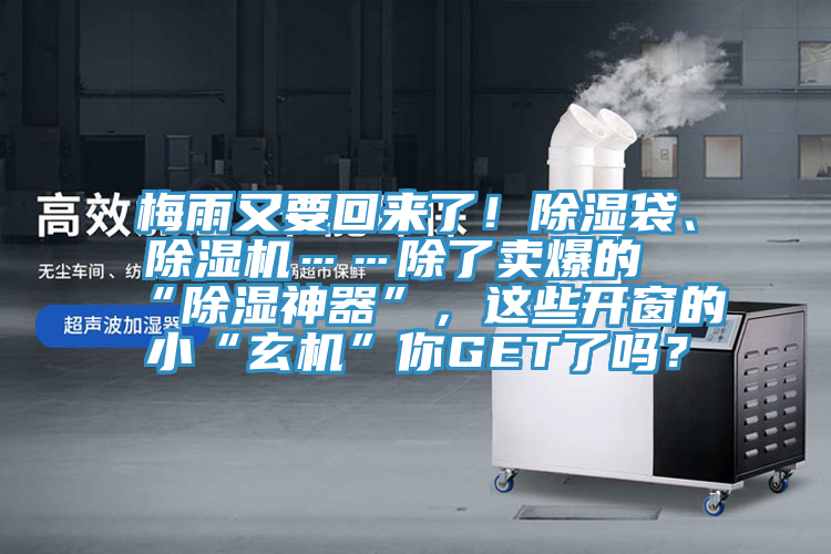 梅雨又要回來了！除濕袋、91看片网站……除了賣爆的“除濕神器”，這些開窗的小“玄機”你GET了嗎？