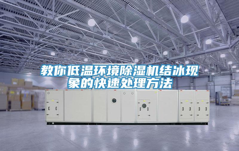 教你低溫環境91看片网站結冰現象的快速處理方法