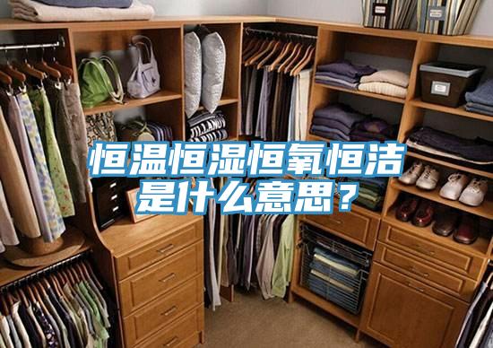 恒溫恒濕恒氧恒潔是什麽意思？