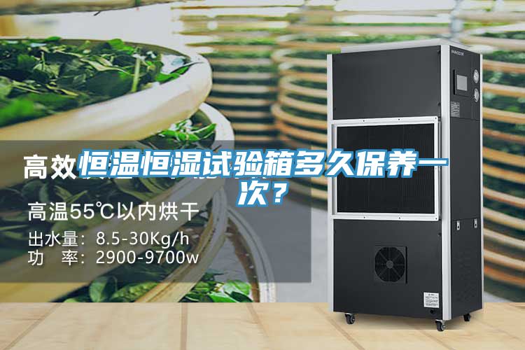 恒溫恒濕試驗箱多久保養一次？