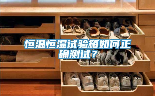 恒溫恒濕試驗箱如何正確測試？