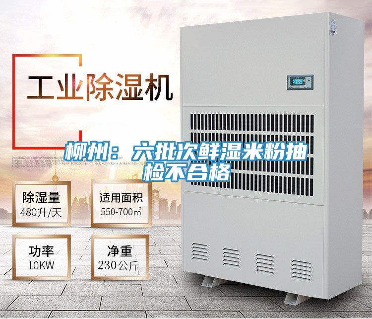 柳州：六批次鮮濕米粉抽檢不合格