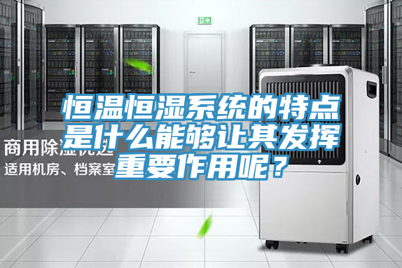 恒溫恒濕係統的特點是什麽能夠讓其發揮重要作用呢？