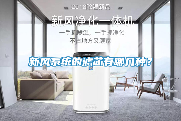 新風係統的濾芯有哪幾種？