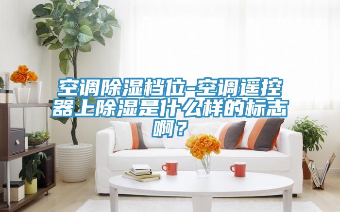空調除濕檔位-空調遙控器上除濕是什麽樣的標誌啊？