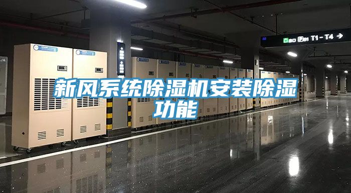 新風係統91看片网站安裝除濕功能
