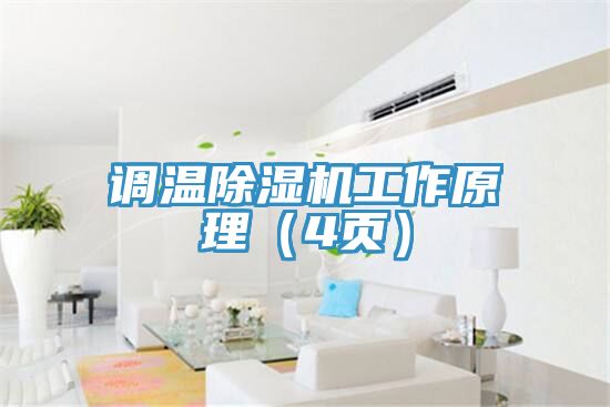 調溫91看片网站工作原理（4頁）