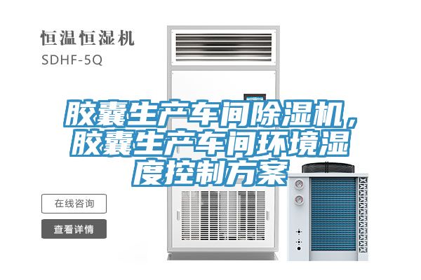 膠囊生產車間91看片网站，膠囊生產車間環境濕度控製方案