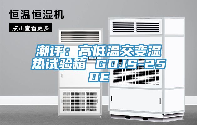 潮評：高低溫交變濕熱試驗箱 GDJS-250E