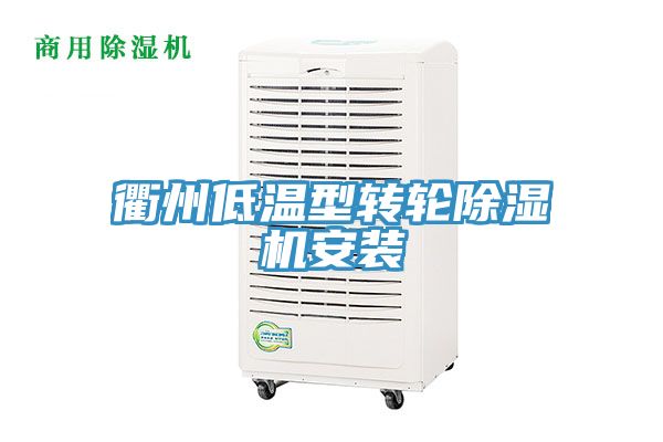 衢州低溫型轉輪91看片网站安裝