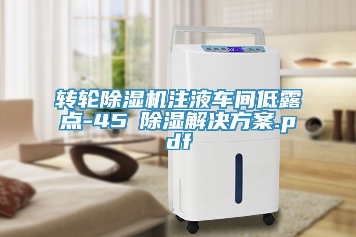 轉輪91看片网站注液車間低露點-45℃除濕解決方案.pdf