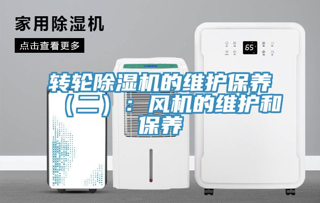 轉輪91看片网站的維護保養（二）：風機的維護和保養